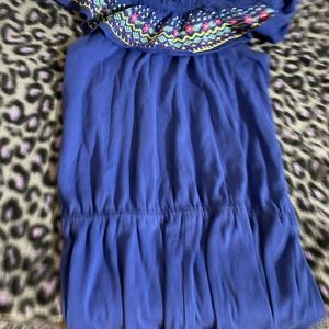 Royal blue romper